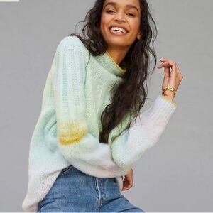 Anthropologie Perri Ombré Tunic Sweater